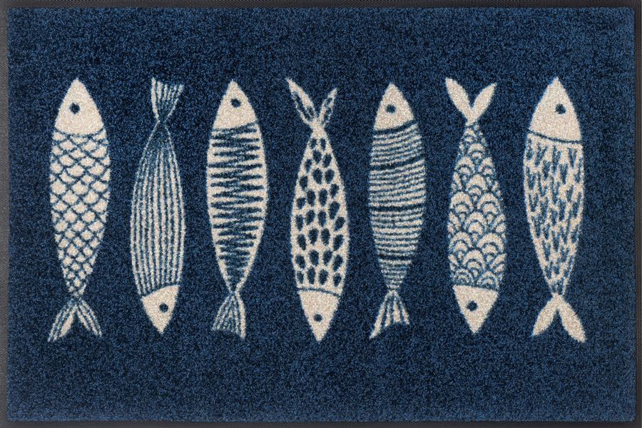 wash+dry by Kleen-Tex Fußmatte "Fish Tango" rechteckig 7 mm Höhe günstig online kaufen