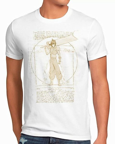 style3 T-Shirt Vitruvian Cloud Strife final fantasy 7 rebirth chocobo günstig online kaufen