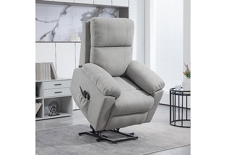 HOMCOM Massagesessel Sessel mit Aufstehhilfe mit Seitentaschen, Elektrische günstig online kaufen