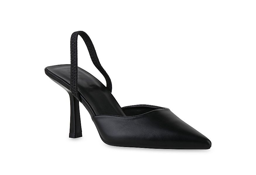 VAN HILL 841485 Slingpumps Damen Slingpumps Pumps Spitze Stiletto Klassisch günstig online kaufen