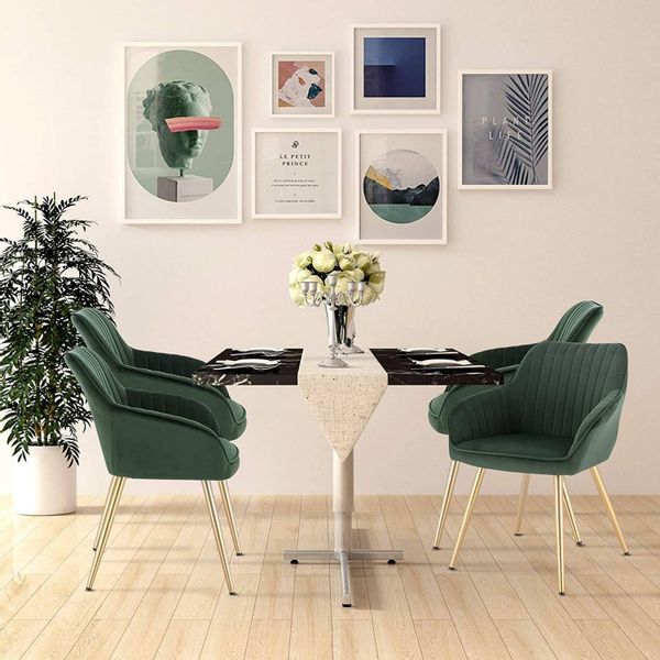 EUGAD Esszimmerstuhl (4 St), Metallbeine und günstig online kaufen