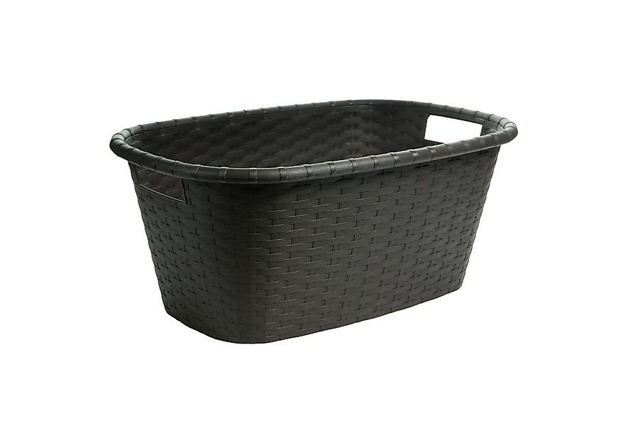 Centi Wäschewanne Ergonomischer Wäschekorb mit Griffen schwarz (1er-Set), W günstig online kaufen