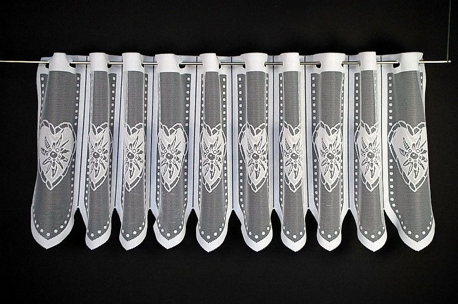 Gardinen Kranzusch Scheibengardine nach Maß Edelweiß günstig online kaufen
