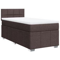 vidaXL Bett Boxspringbett mit Matratze Dunkelbraun günstig online kaufen