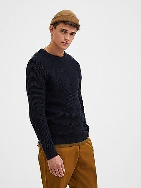 SELECTED HOMME Rundhalspullover SLHVINCE LS KNIT günstig online kaufen