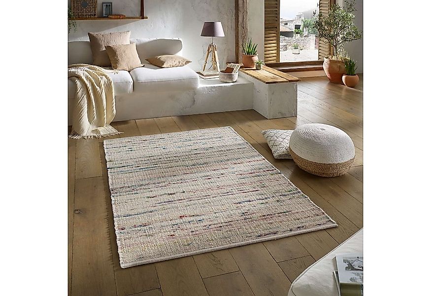 TaraCarpet Wollteppich TaraCarpet Handwebteppich Malmoe Fashion, rechteckig günstig online kaufen