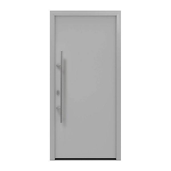 EcoStar Haustür Isopro IP 010 Weißaluminium 110 cm x 210 cm DIN L günstig online kaufen