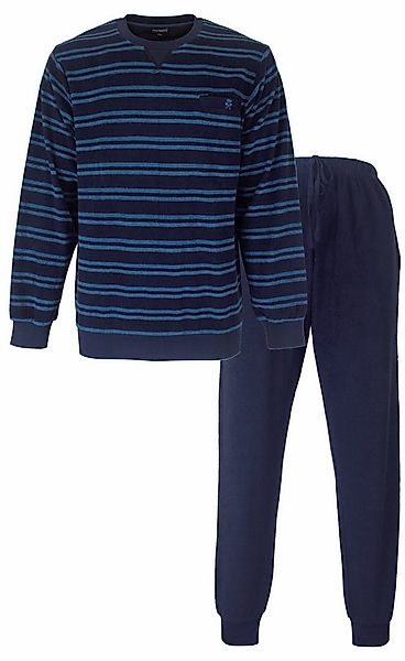 Paul Hopkins Schlafanzug Herren Frottee Pyjama (2 tlg) kuschelige Qualität günstig online kaufen
