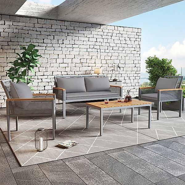 Flieks Balkonset, (4-tlg), Gartenmöbel Set Bank günstig online kaufen