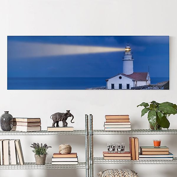 Leinwandbild - Panorama Lighthouse At Far De Capdepera günstig online kaufen