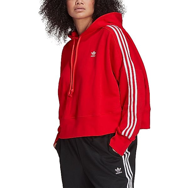 Adidas Originals Cropped Big Kapuzenpullover 4X Red günstig online kaufen