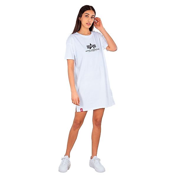 Alpha Industries Basic Long Kurzärmeliges T-shirt S White günstig online kaufen