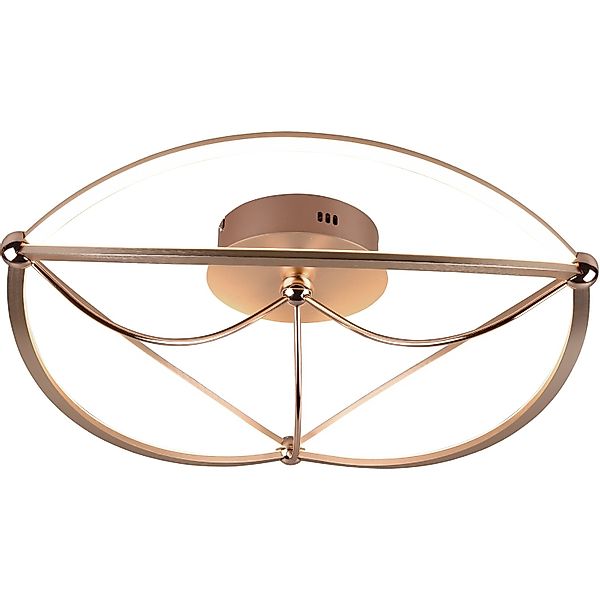 Trio LED Deckenleuchte Charivari Messing matt 180 mm x 620 mm x 620 mm günstig online kaufen