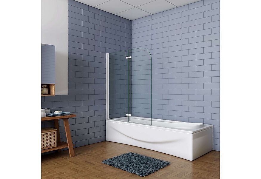 Duschparadies Badewannenfaltwand 6mm Duschabtrennung Faltwand Badewannenauf günstig online kaufen