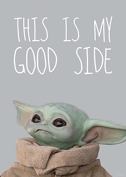 Komar Bild "Mandalorian The Child Chocolate Side" Disney  Star Wars 1 Stk. günstig online kaufen