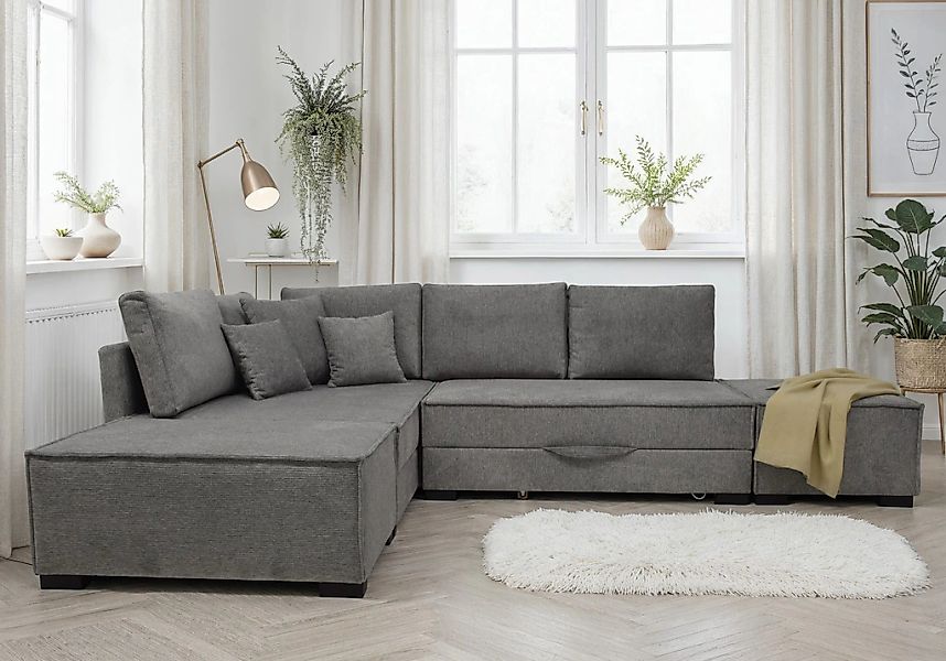 Home affaire Ecksofa "Night & Day L-Form, Breite 316 cm mit Dauer-Schlaffun günstig online kaufen