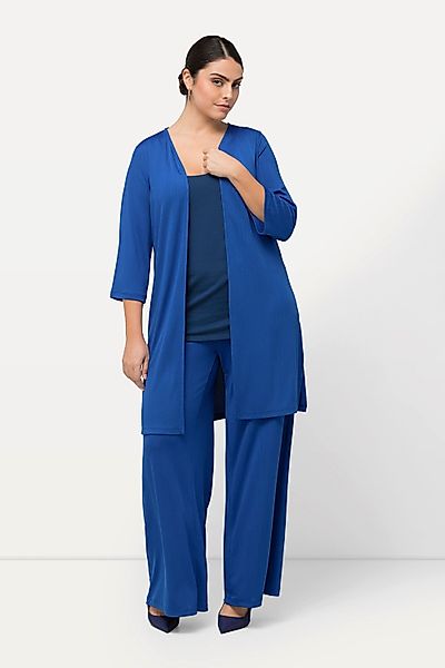 Ulla Popken Longshirt Longjacke Rippjersey offene günstig online kaufen