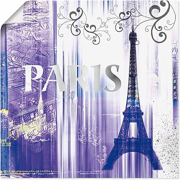 Artland Wandbild "Paris Skyline Collage II", Gebäude, (1 St.), als Leinwand günstig online kaufen