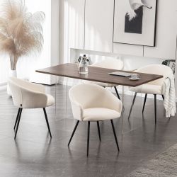 HOME DELUXE Esszimmerstuhl Polsterstuhl CELESTE Bouclé günstig online kaufen