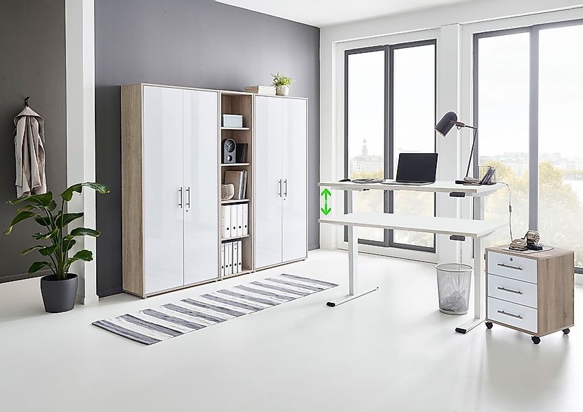 BMG Möbel Büromöbel-Set "Tabor", (Set, 5 tlg.), mit elektrisch höhenverstel günstig online kaufen
