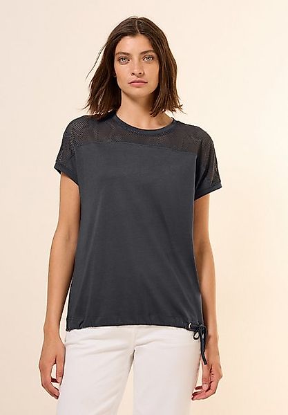 CECIL T-Shirt mit Tunnelzug am Saum günstig online kaufen