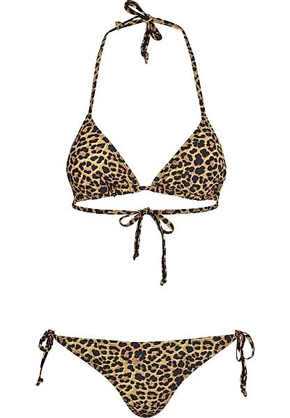 URBAN CLASSICS Triangel-Bikini Urban Classics Damen Ladies Animal Bikini günstig online kaufen