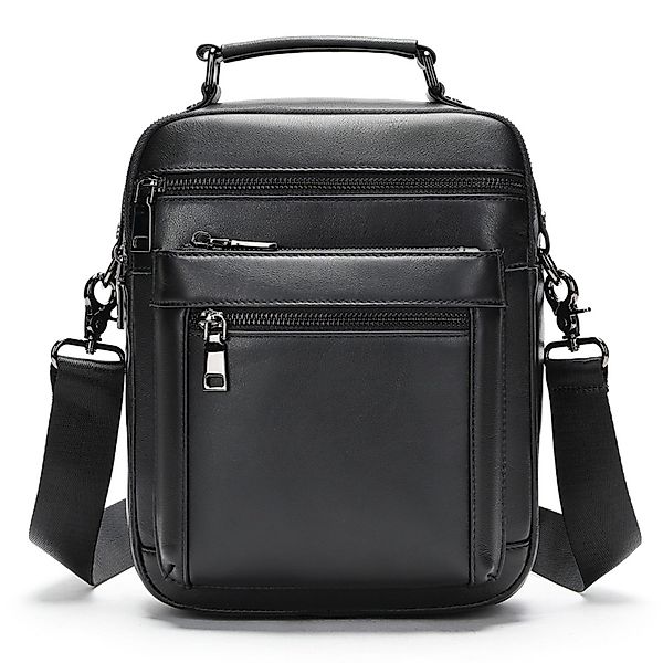 YUBRO-STUDIO Umhängetasche Herren Schultertasche Crossbody Leder günstig online kaufen