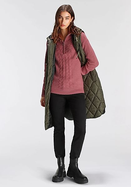 Tamaris Steppmantel mit abnehmbaren Ärmeln und Kapuze - auch tragbar als We günstig online kaufen