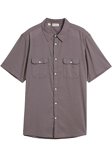 bonprix Kurzarmhemd Regular Fit, aus Baumwolle, mit Brusttaschen, Kentkrage günstig online kaufen