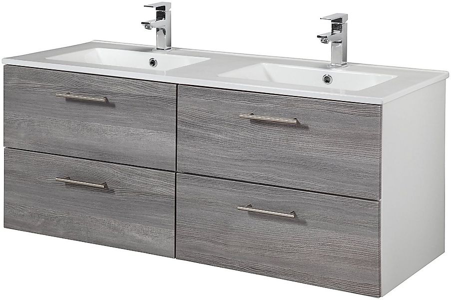 welltime Doppelwaschtisch Trento, verschiedene Ausführungen und Farben, Bad günstig online kaufen