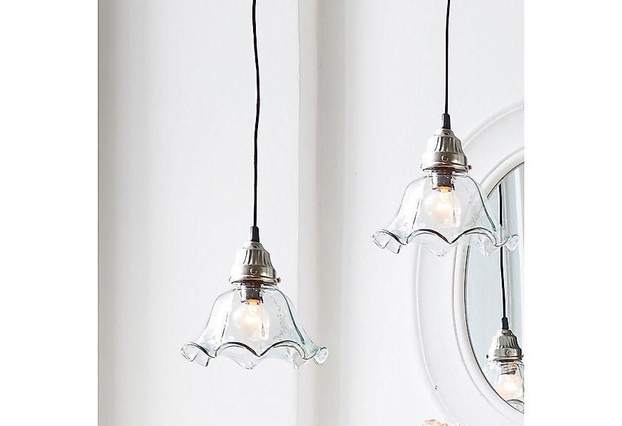 Mirabeau Hängeleuchten Hängelampe Noelle klar/silber günstig online kaufen