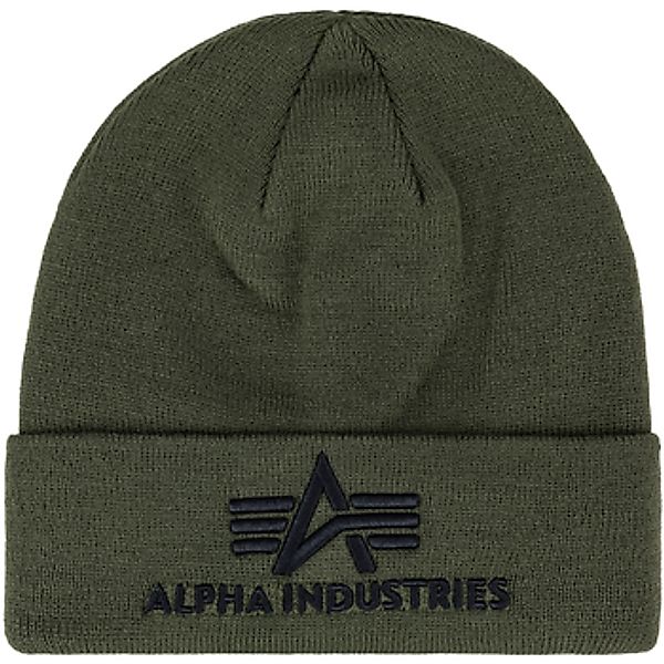 Alpha Industries  Mütze 3D Beanie - dark green günstig online kaufen
