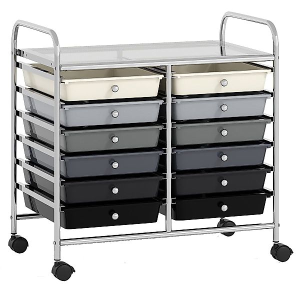 COSTWAY Rollcontainer, mit Schubladen Kunststoff, Rollwagen günstig online kaufen