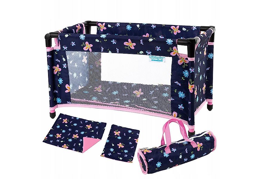 kinderplay Puppenbett Puppenreisebett – faltbar & waschbar – Spielspaß für günstig online kaufen