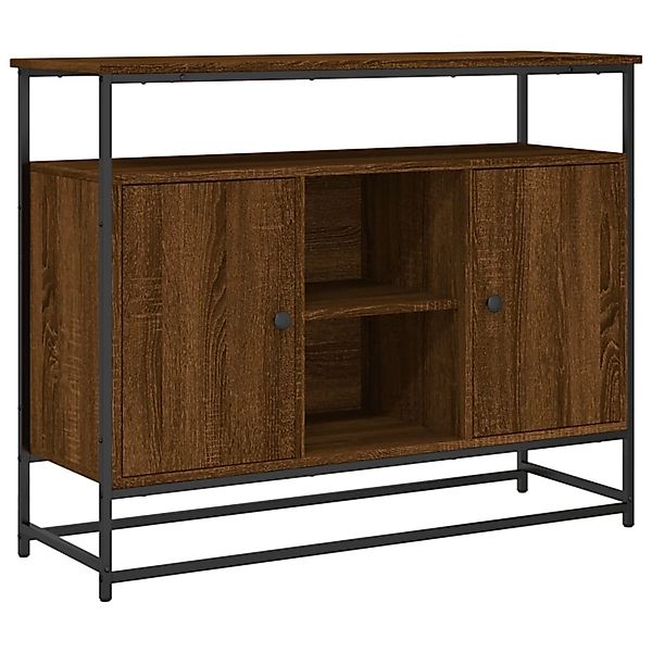 vidaXL Sideboard Braun Eichen-Optik 100x35x80 cm Holzwerkstoff 835543 günstig online kaufen
