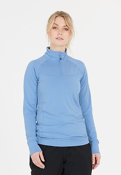 WHISTLER Langarmshirt "Blume", (1 tlg.), mit Reißverschluss und Stehkragen günstig online kaufen