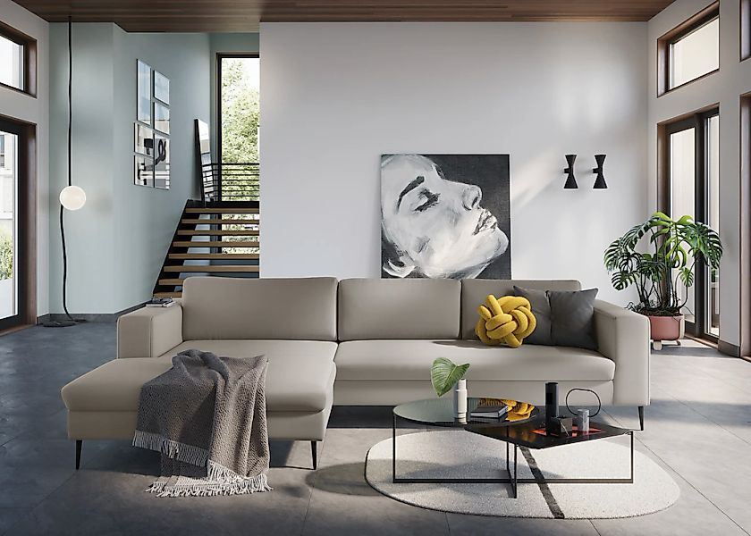 DOMO collection Ecksofa "Modica, zeitlos und elegant, L-Form", moderne Opti günstig online kaufen