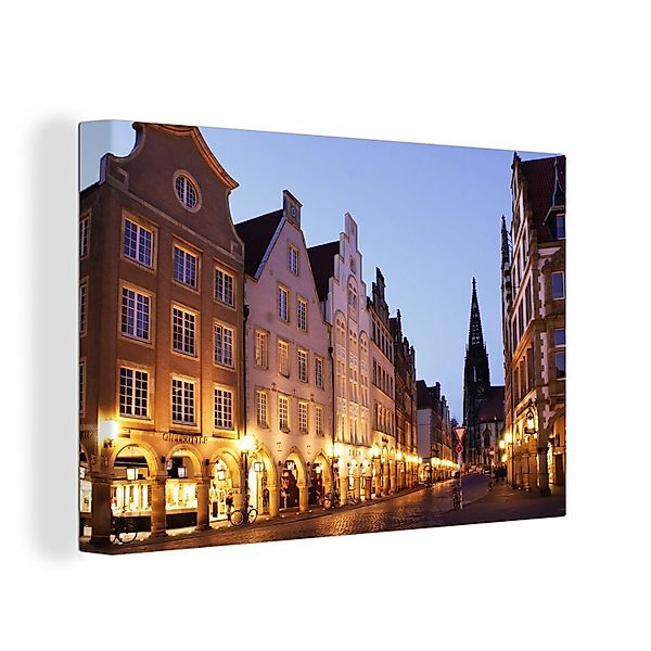 OneMillionCanvasses® Leinwandbild Beleuchtung in den Straßen günstig online kaufen