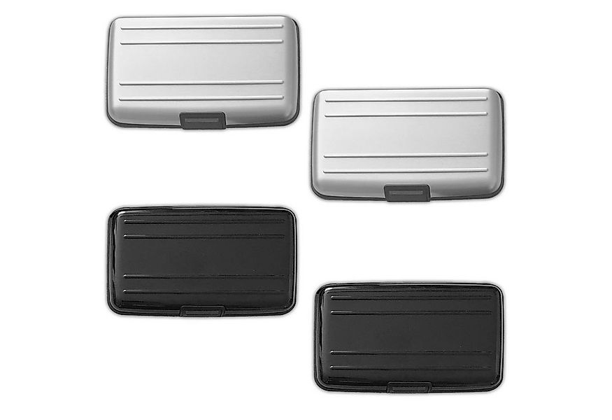 HAC24 Kartenetui Alu Kreditkartenetui EC Karten Etui (4-tlg), für bis zu 6 günstig online kaufen