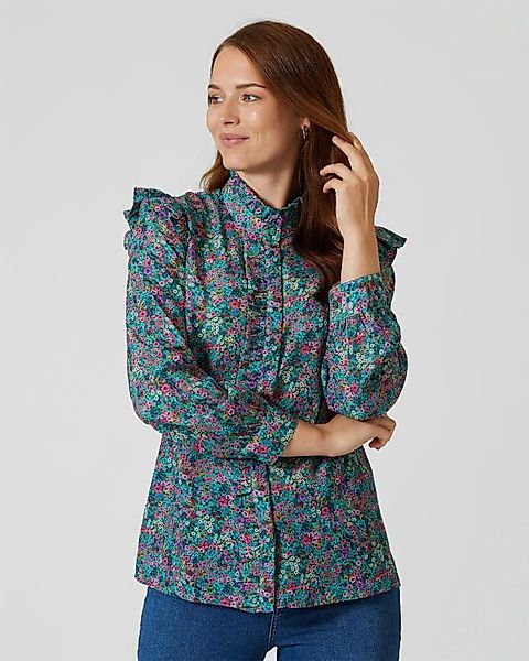 Lola Paltinger Bluse mit Rüschenkante günstig online kaufen