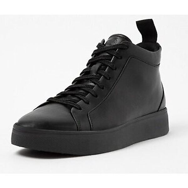 FitFlop  Sneaker RALLY II LEATHER HIGH-TOP SNEAKERS ALL BLACK günstig online kaufen