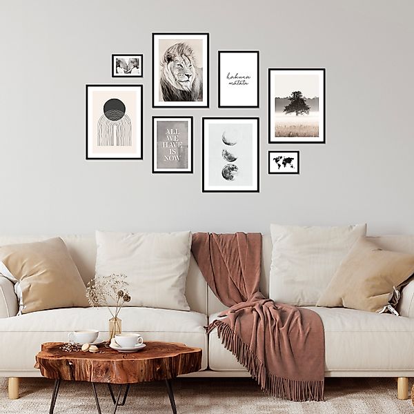 ARTFAVES Bilder-Collage Poster Set - BEIGE günstig online kaufen