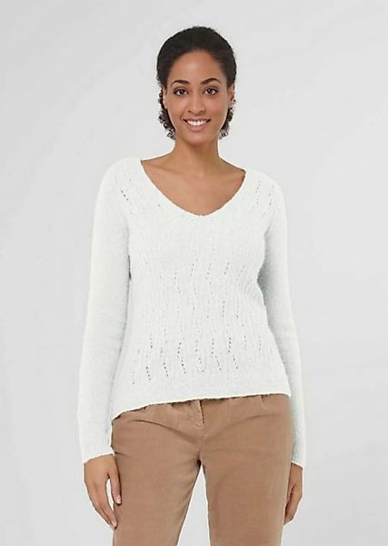 MADELEINE Strickpullover Ajour-Pullover aus Alpaka- Mischung günstig online kaufen