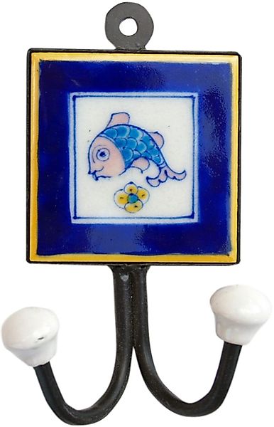 Guru-Shop Kleiderhaken Doppelwandhaken, Garderobenhaken mit.. günstig online kaufen