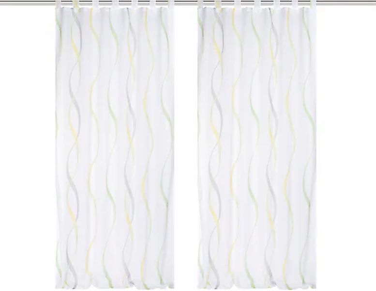 HOME WOHNIDEEN Vorhang »SCHLAUFENSCHAL«, (2 St.), 2er Pack Schlaufenschal b günstig online kaufen
