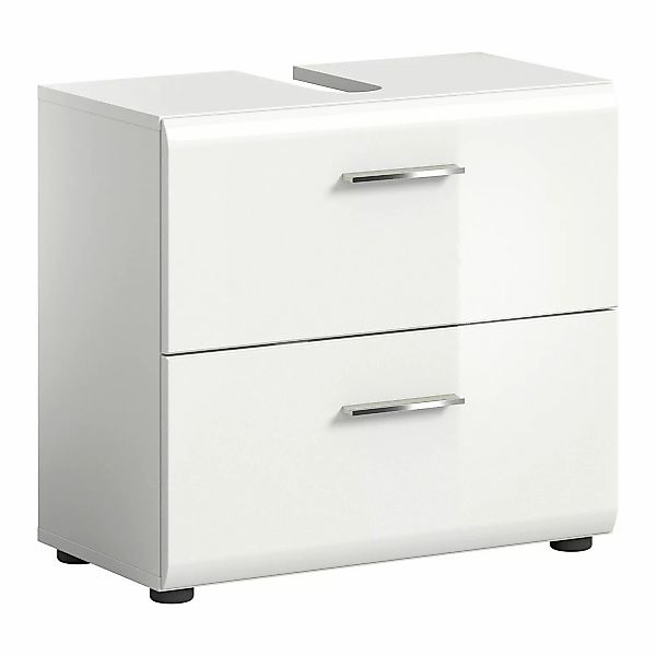 Waschbeckenunterschrank Ice 60 cm x 54 cm x 32 cm Weiß-Weiß günstig online kaufen