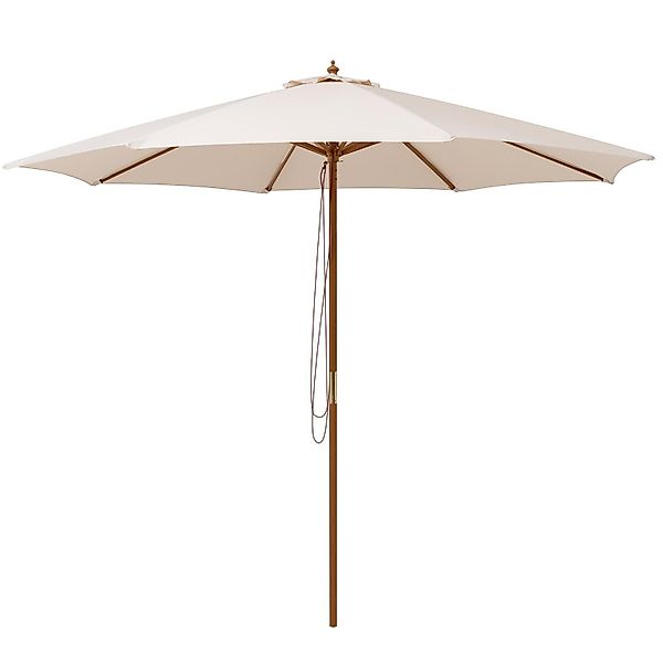 KOMFOTTEU Sonnenschirm, aus Holz und Polyester, günstig online kaufen