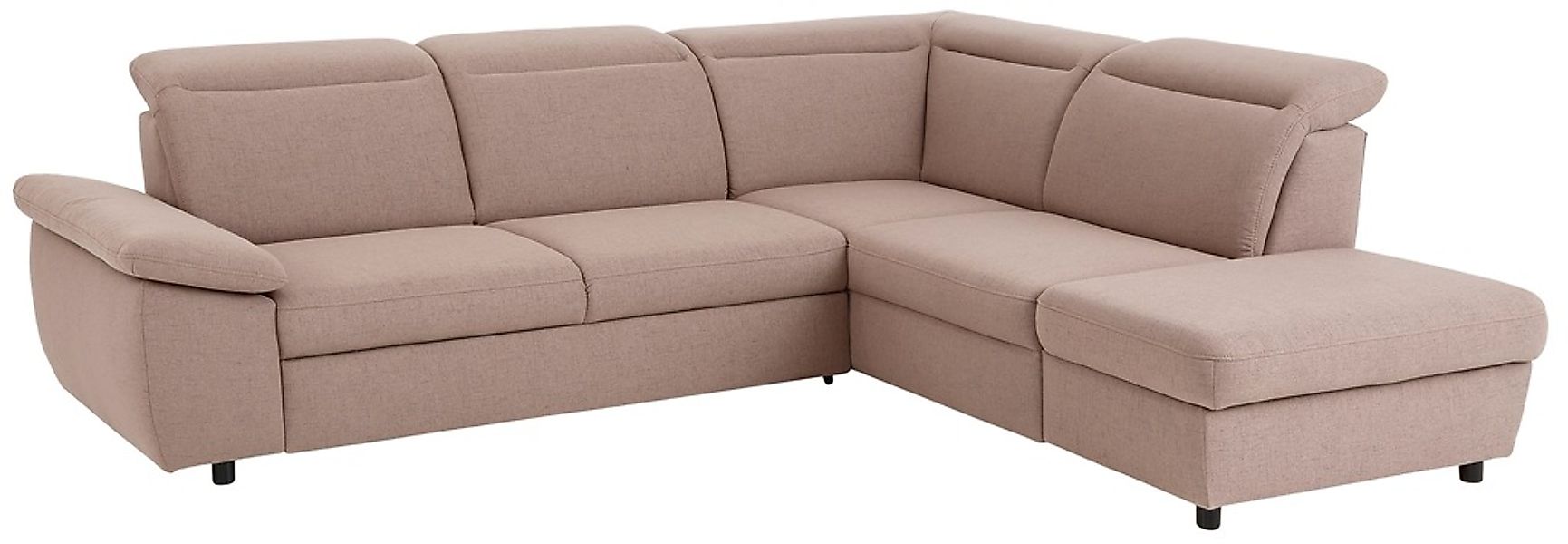 Home affaire Ecksofa »Mauritius L-Form« mit Ottomane, mit Kopfteil- und Arm günstig online kaufen