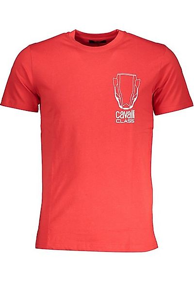 Cavalli Class T-Shirt Stylisches rotes Kurzarm-T-Shirt für Herren mit günstig online kaufen