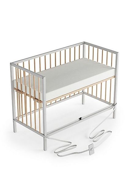 Sämann Beistellbett Beistellbett 60x120 cm mit Matratze & Umbauseite weiß/n günstig online kaufen